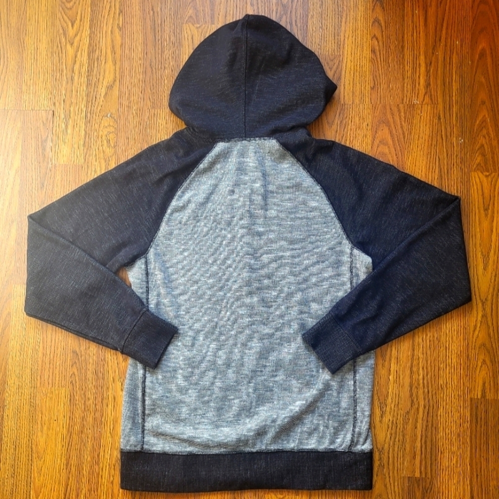 Old Navy Men’s Zip-Up Medium Black & Grey Hoodie – Classic Casual Knit Style - Picture 5 of 5